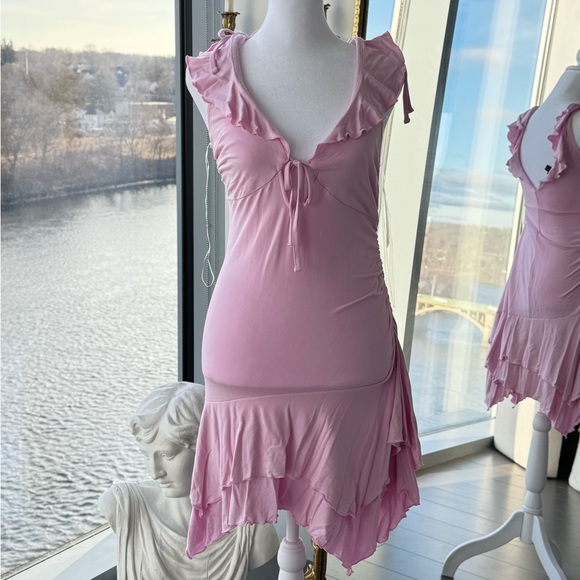 Pink Ruffle Dress - Picture 2 of 6